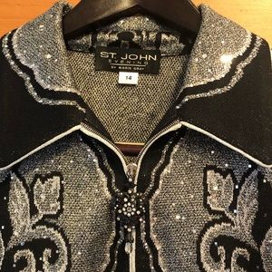St John Evening Knit Jacket, sz 14